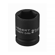 Головка HT4R071 - ударная 21 мм (1/2″ привод), короткая, Cr‑Mo, DIN 3121