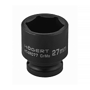 Головка HT4R077 - ударная 27 мм (1/2″ привод), короткая, Cr‑Mo, DIN 3121