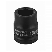 Головка HT4R068 - ударная 18 мм (1/2″ привод), короткая, Cr‑Mo, DIN 3121
