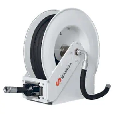 Усиленная двухопорная открытая катушка со шлангом 15м