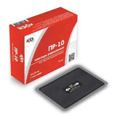 Пластырь для горячей вулканизации с одним слоем текстильного корда