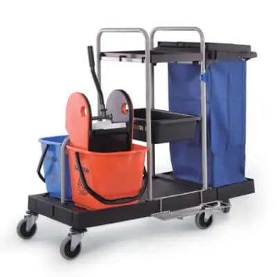 Тележка уборочная в комплекте