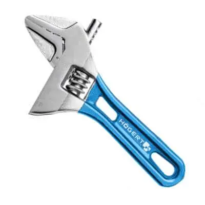 Разводной облегченный ключ с короткой рукояткой 140 мм