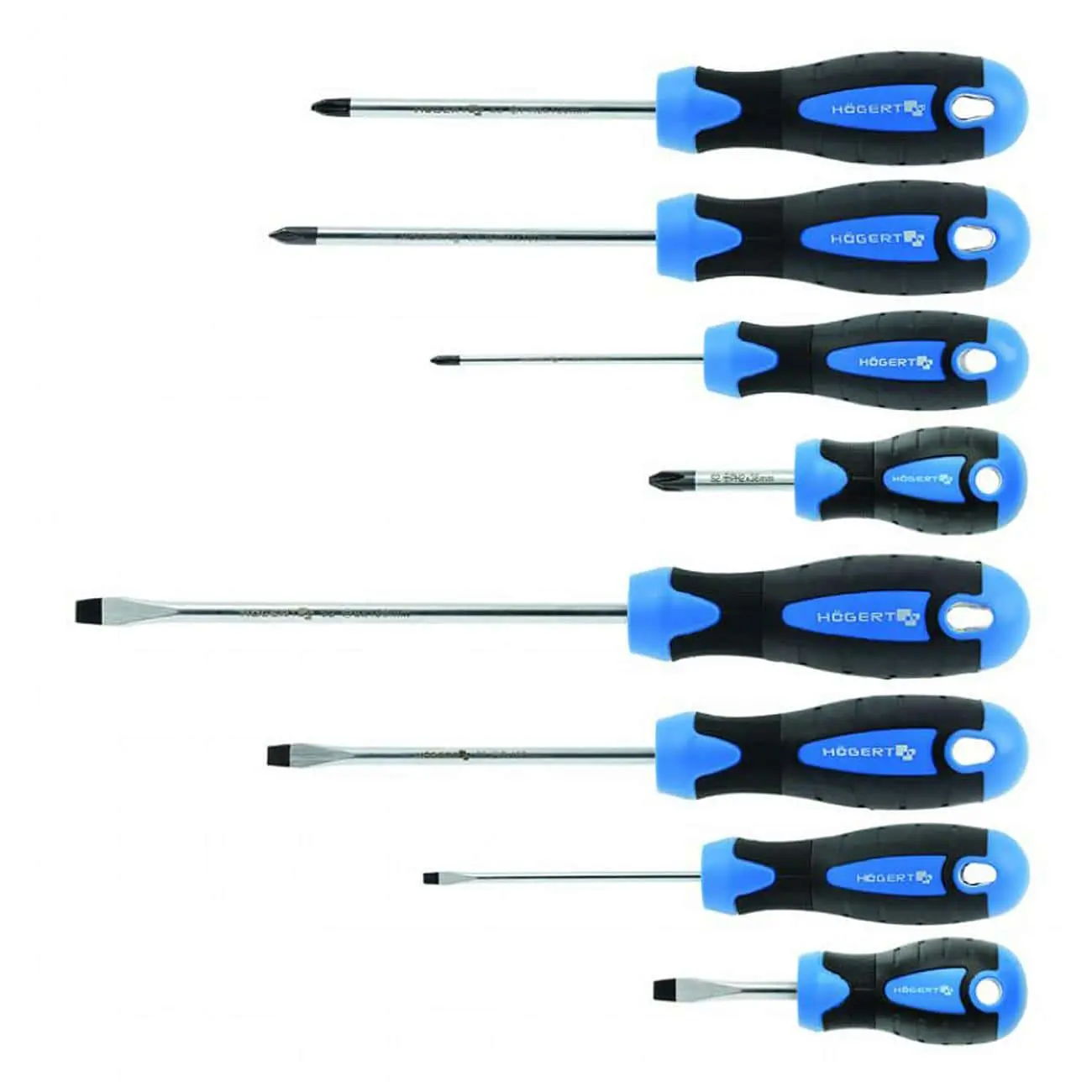 Набор отверток - 8 шт. (S2‑сталь, магнитные наконечники)