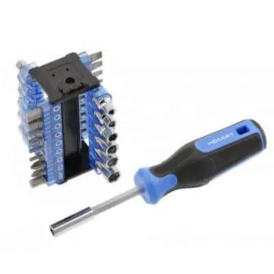 Набор бит и головок - 34 шт. (S2‑сталь, привод 1/4 / 6,35 мм)