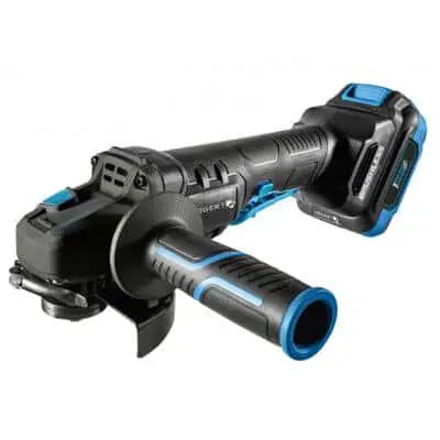 Аккумуляторная бесщеточная углошлифмашина 125 MM 18В с лопаточным выключателем + 2 аккумулятора 4Ач + зарядная станция 4А+ кейс