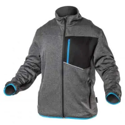 Толстовка рабочая “NISTER” - серый меланж с синим