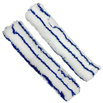 Шубка из микрофибры с полосами скольжения синего цвета