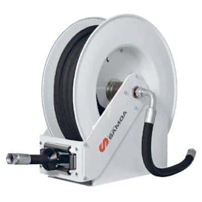 Усиленная двухопорная открытая катушка со шлангом 15м