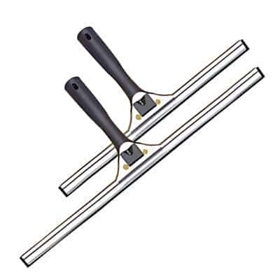 Стяжка из нержавеющей стали, со сменным резиновым лезвием