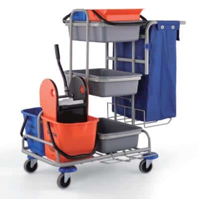 Тележка уборочная в комплекте