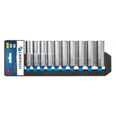 Набор головок глубоких шестигранных 76 мм, 1/2″, 10 шт