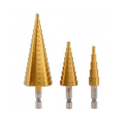 Набор ступенчатых сверл 3 шт. 4-32 мм