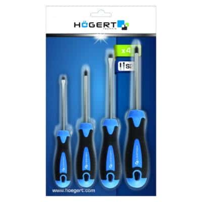 Набор отверток - 4 шт., S2‑сталь, магнитные наконечники