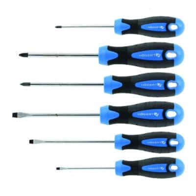 Набор отверток - 6 шт., S2‑сталь, магнитные наконечники