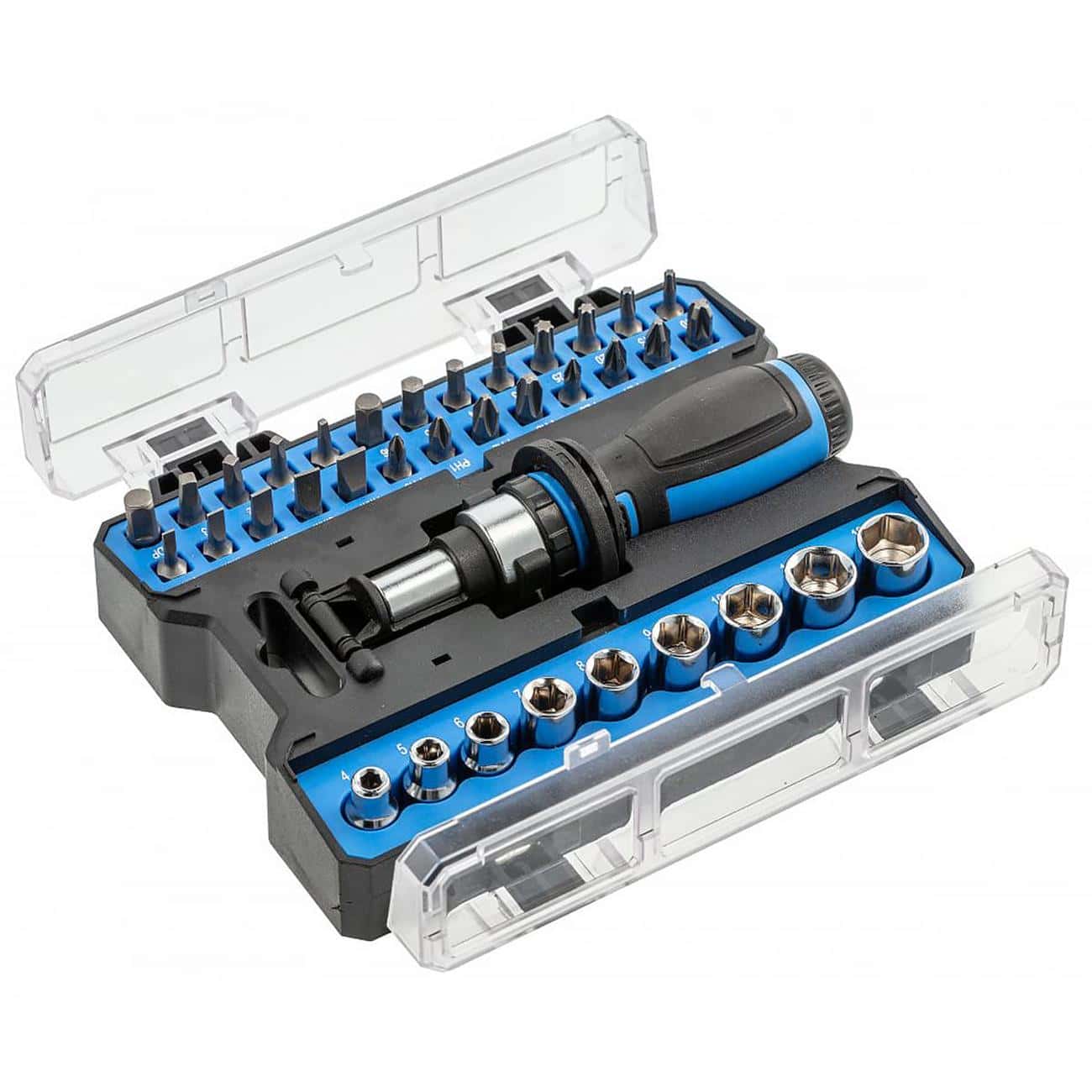 Реверсивная отвертка с набором насадок 36 шт