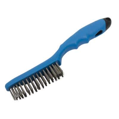 Проволочная щетка четырехрядная, проволока из нержавеющей стали