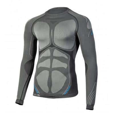 Термофутболка "ZEVEN" - мужская бесшовная, тёмно-серая