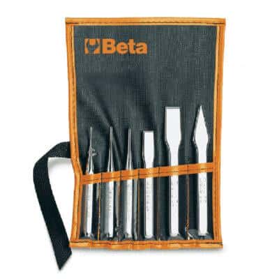 Набор пробойников и зубил Beta - 38/B6, 6 предметов